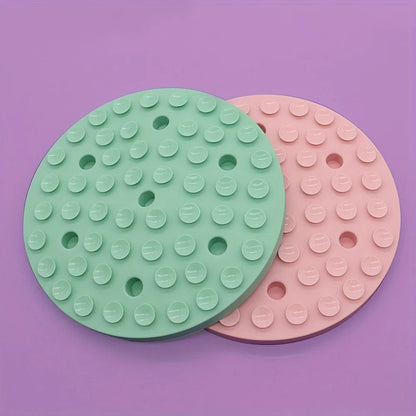 Silicone Pet Slow Feeder Mat Dog Feeding Dishes Dog Licking Mat with Suction Cups Anti-choking Slow Feeding Pads Bowl Dishware
