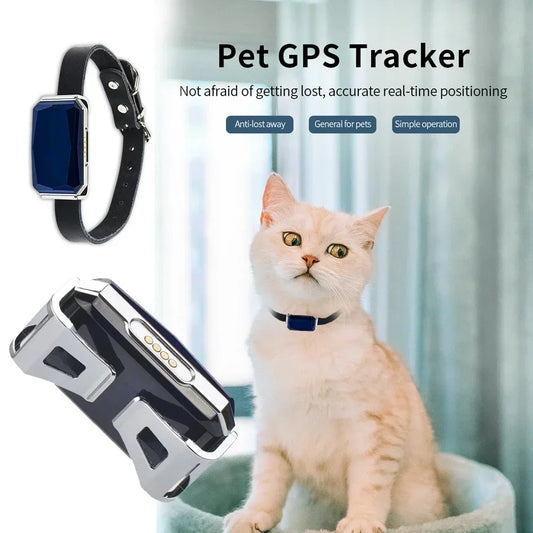 GPS Dog Tracker Collar - Waterproof Pet Locator for Dogs & Cats with Real-Time Tracking