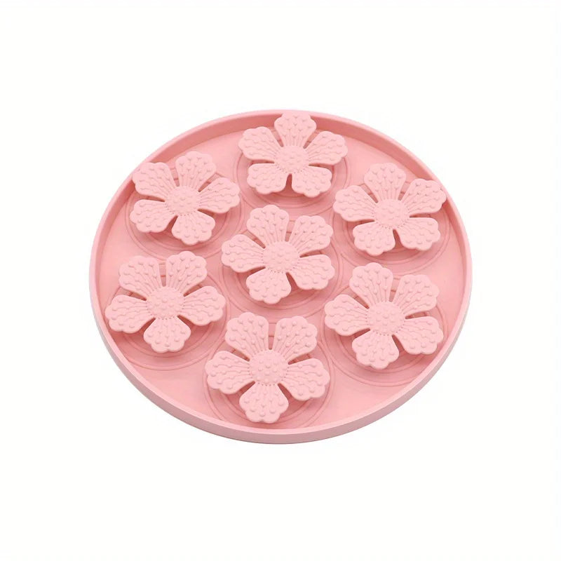 Silicone Pet Slow Feeder Mat Dog Feeding Dishes Dog Licking Mat with Suction Cups Anti-choking Slow Feeding Pads Bowl Dishware