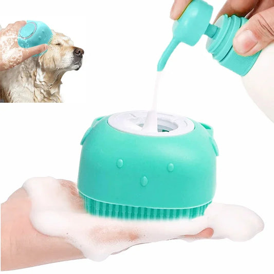 Pet Bathing Gel Bathing Brush Clean Tools Comb Dog Cat Cleaning Grooming Supplies Brush Soft Silicone Massager Shower