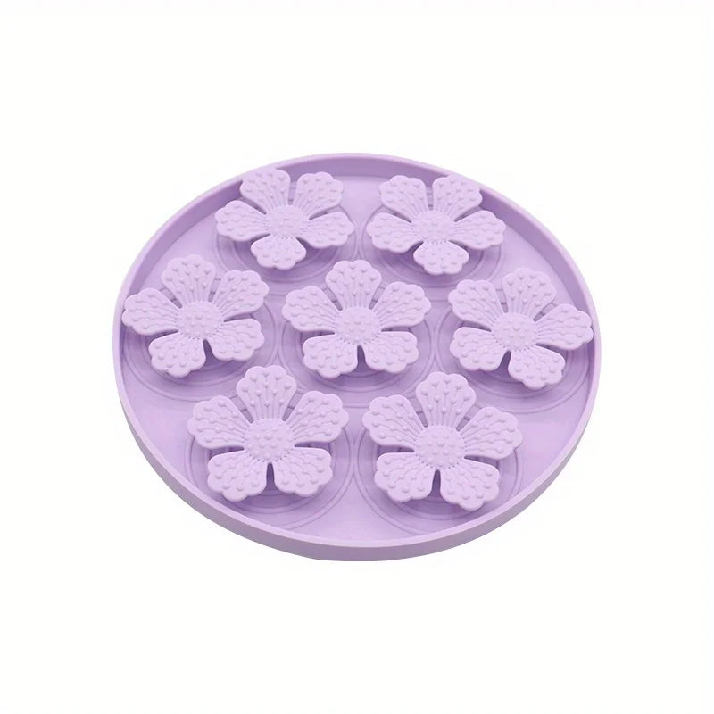 Silicone Pet Slow Feeder Mat Dog Feeding Dishes Dog Licking Mat with Suction Cups Anti-choking Slow Feeding Pads Bowl Dishware